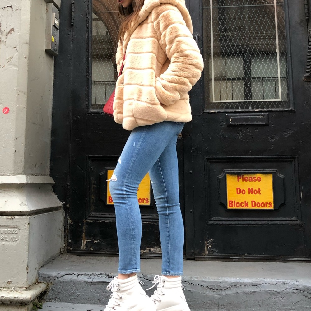 APPARIS Beige Goldie Coat